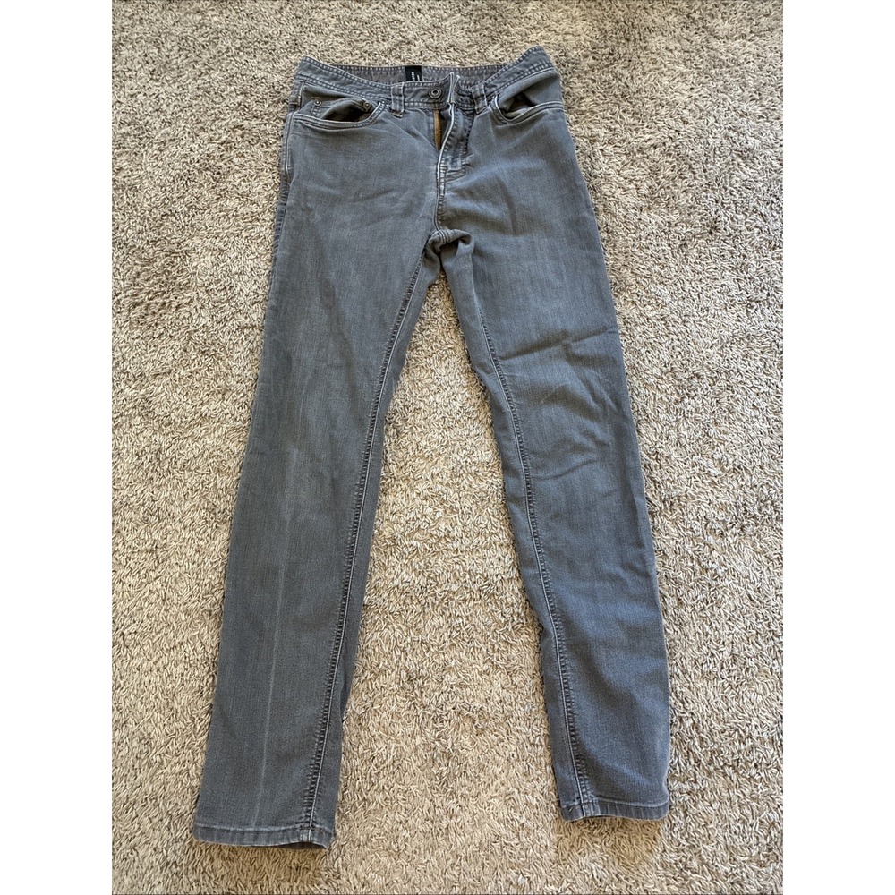 PRANA Men's Casual Pants Slim Fit Flat Front Solid Gray 28x32